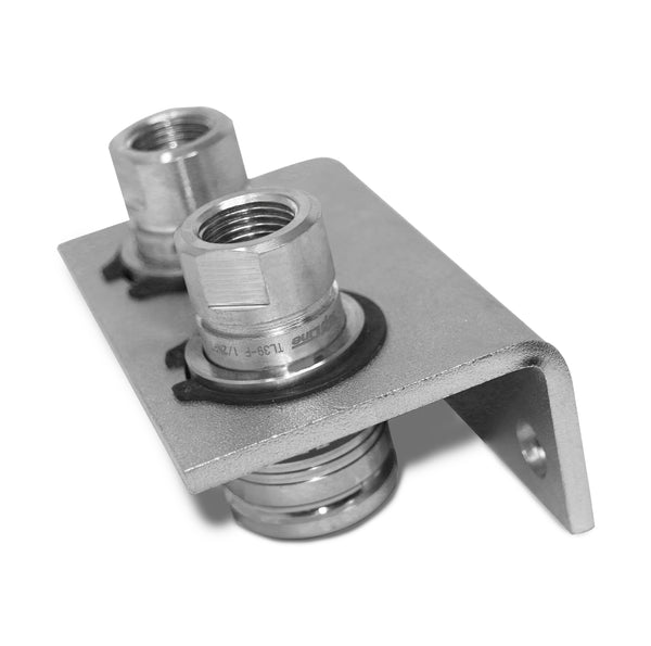 TL39B-2 Hydraulic Quick Release Coupling 1/2'' NPT Double Break-away Bracket Set