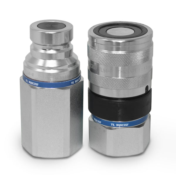 TL90 1” SAE Thread 1” Body Flat Face Hydraulic Quick Disconnect Coupler Set