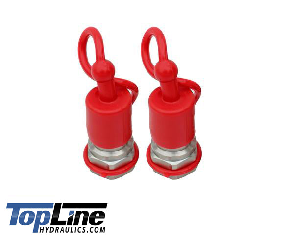Dust caps for 1/2" body Male Ag style Hydraulic Quick Couplers Bobcat Skid Steer