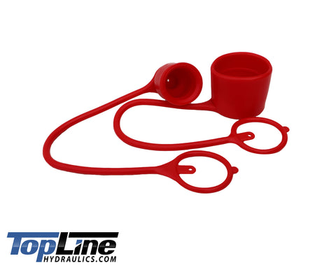 1/2" body Dust cap set for Flat Face Hydraulic quick coupler Bobcat skid steer