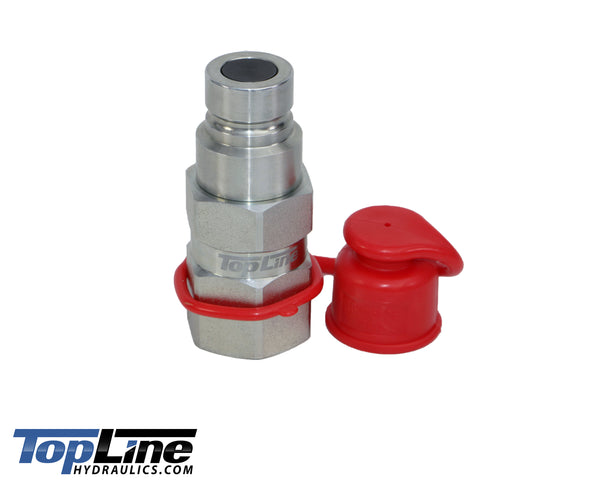 TL21-M 5/8" SAE Thread Flat Face Quick Connect Hydraulic Coupler Male 1/2" body size Bobcat Skid Steer Loaders