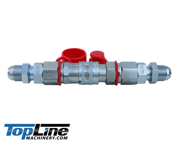 TL20 #8 JIC Thread Flat Face Quick Connect Hydraulic Coupler 1/2" body size Bobcat Skid Steer Loaders
