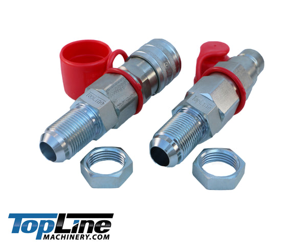 TL20 #8 JIC Thread Flat Face Quick Connect Hydraulic Coupler 1/2" body size Bobcat Skid Steer Loaders