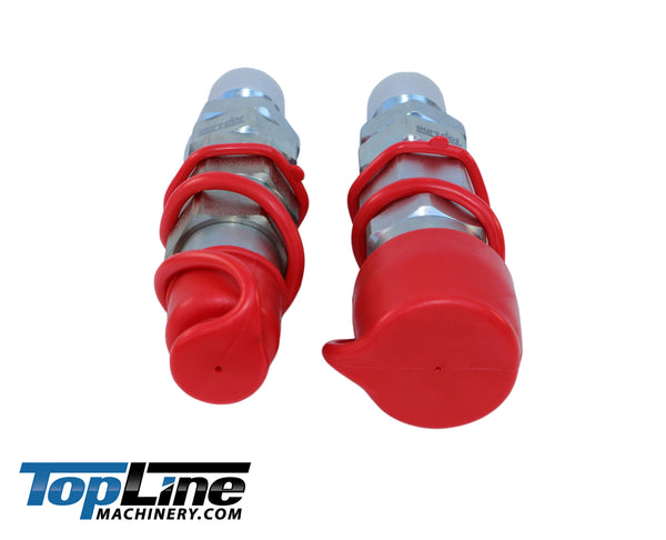 TL20 #8 JIC Thread Flat Face Quick Connect Hydraulic Coupler 1/2" body size Bobcat Skid Steer Loaders