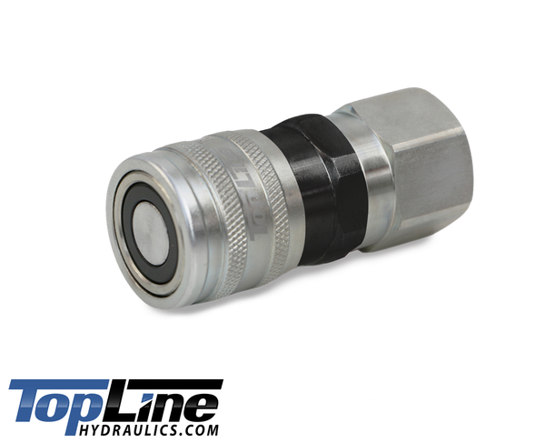 TL30 3/4" NPT Thread Flat Face Quick Connect Hydraulic Coupler 1/2" body size for Bobcat Skid Steer Loaders