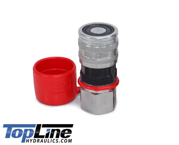 TL30 3/4" NPT Thread Flat Face Quick Connect Hydraulic Coupler 1/2" body size for Bobcat Skid Steer Loaders