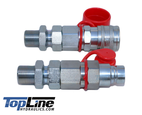 TL26 5/8" ORFS Thread Flat Face Quick Connect Hydraulic Coupler Bulkhead 1/2" body size for Bobcat Skid Steer Loaders