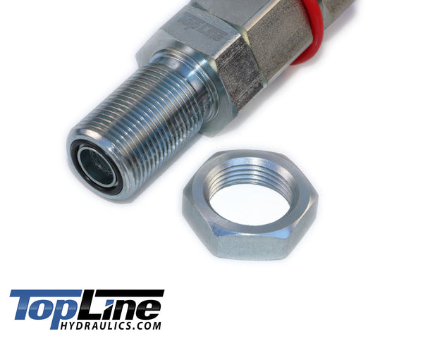 TL26 5/8" ORFS Thread Flat Face Quick Connect Hydraulic Coupler Bulkhead 1/2" body size for Bobcat Skid Steer Loaders