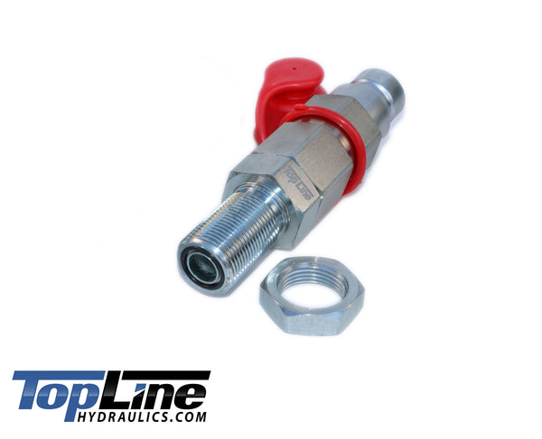 TL104 3/4" ORFS Thread Flat Face Quick Connect Hydraulic Coupler Bulkhead 1/2" body size for John Deere mini excavator