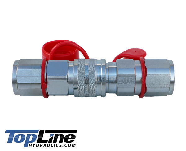 TL27 3/4" SAE Thread Flat Face High Flow Quick Connect Hydraulic Coupler 5/8" body size for Bobcat Skid Steer Loaders