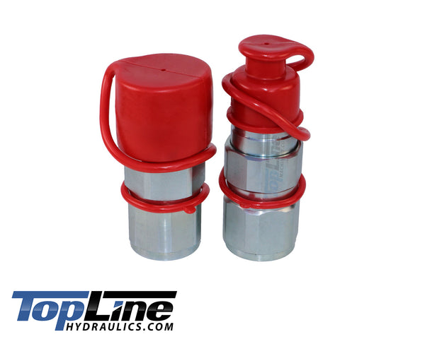 TL27 3/4" SAE Thread Flat Face High Flow Quick Connect Hydraulic Coupler 5/8" body size for Bobcat Skid Steer Loaders