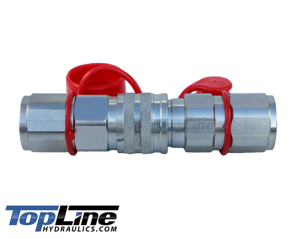 TL29 3/4" NPT Thread Flat Face High Flow Quick Connect Hydraulic Coupler 5/8" body size for Bobcat Skid Steer Loaders