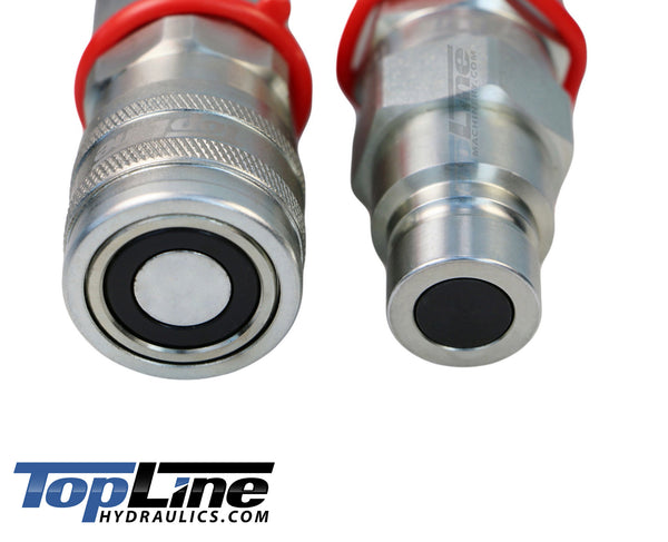 TL29 3/4" NPT Thread Flat Face High Flow Quick Connect Hydraulic Coupler 5/8" body size for Bobcat Skid Steer Loaders