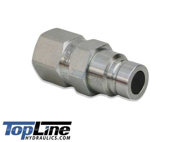TL23 1/2" NPT Thread Flat Face Quick Connect Hydraulic Couplers 1/2" body size for Bobcat Skid Steer Loaders