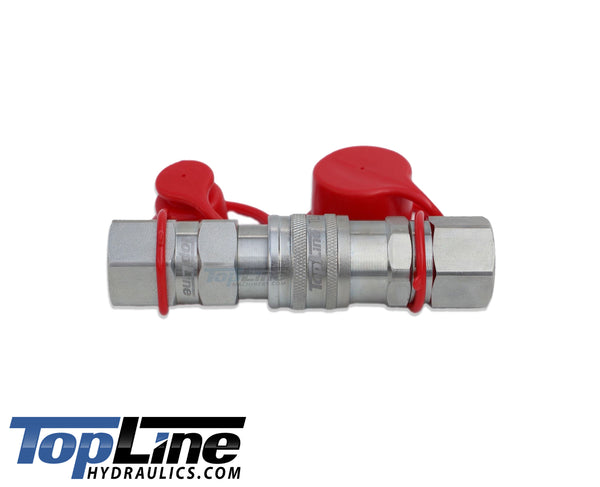 TL21 5/8" SAE Thread Flat Face Quick Connect Hydraulic Coupler 1/2" body size Bobcat Skid Steer Coupling