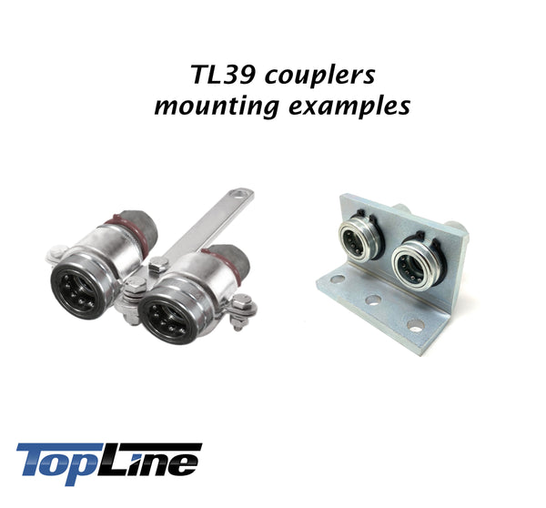 TL39 1/2" NPT  Thread Ag Quick Connect Hydraulic Poppet style Coupler Easy Push/Pull Design 1/2" body size for Tractor Bobcat Skid Steer Loaders Implements