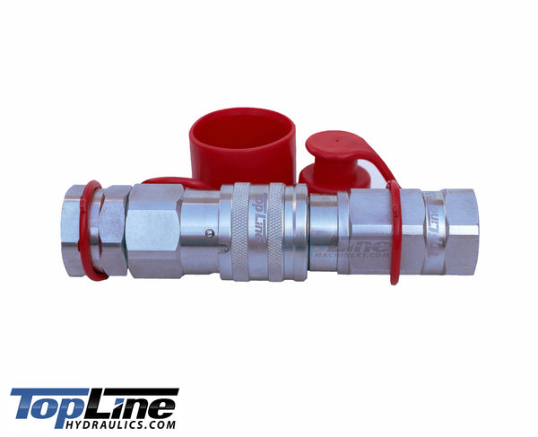 3/4" NPT - 3/4" body size TL52 Flat Face High Flow Quick Connect Hydraulic Coupler for Bobcat Skid Steer Loaders