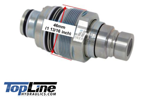 1/2" Aftermarket Replacement for 4BD4FI Cartridge Male FFI Coupler Flat Face TL61