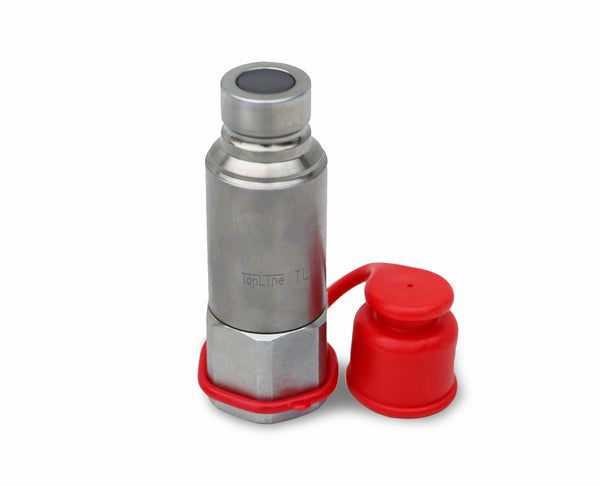 TL87 1/2"(#8) SAE Male Flat Face Connect Under Pressure Hydraulic Quick Coupler