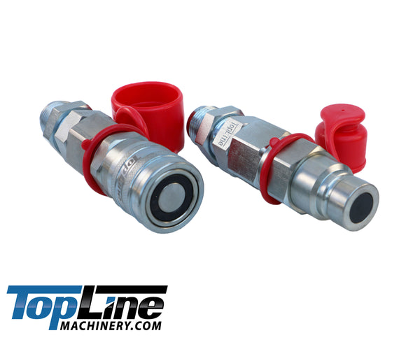TL20 #8 JIC Thread Flat Face Quick Connect Hydraulic Coupler 1/2" body size Bobcat Skid Steer Loaders