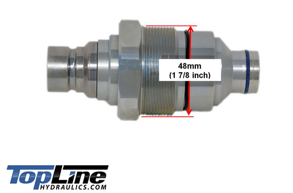 Aftermarket Replacement for 4BD4FH Cartridge Type Male Coupler Flat Face TL63